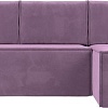 Угловой диван Mebelico Куба угловой 108656 (правый, БНП, микровельвет, сиреневый)