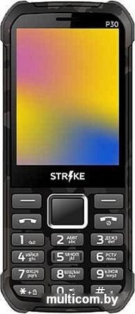 Мобильный телефон Strike P30 (серый камуфляж)
