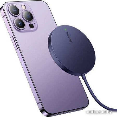 Беспроводное зарядное Baseus Simple Mini3 Magnetic Wireless Charger 15W CCJJ040205
