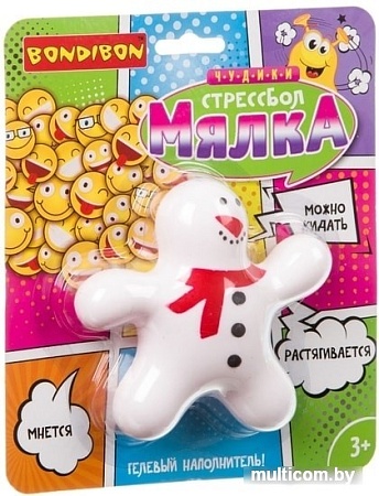 Сквиш Bondibon Снеговик ВВ3578