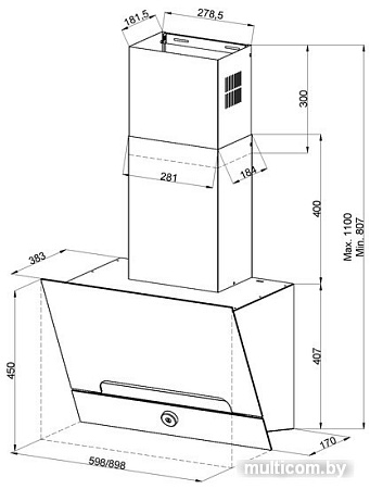 Кухонная вытяжка KUPPERSBERG F 690 W