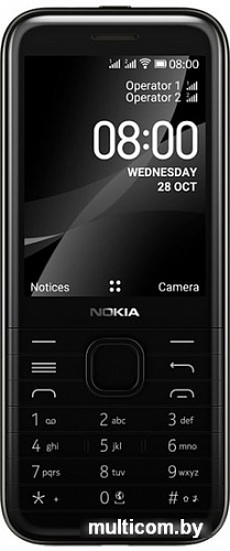 Мобильный телефон Nokia 8000 4G Dual SIM (черный)