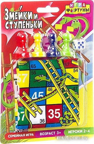 Настольная игра Фортуна Змейки и ступеньки Ф94952