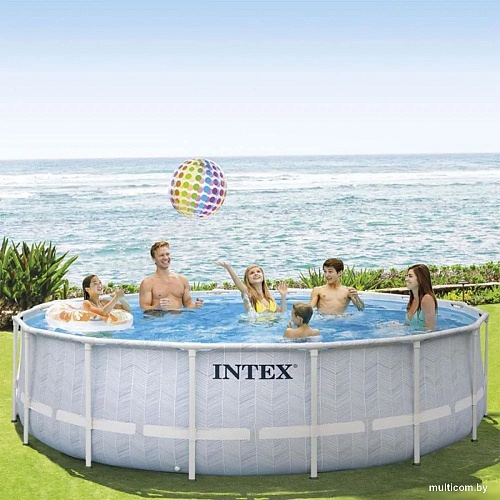 Каркасный бассейн Intex Prism Frame Chevron 26746 (488х122)