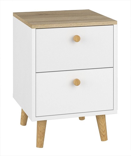 Тумба Премиум Рико (белый/дуб сонома)