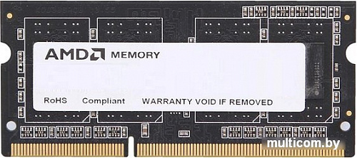 Оперативная память AMD 8GB DDR3 SO-DIMM PC3-12800 R538G1601S2SL-U