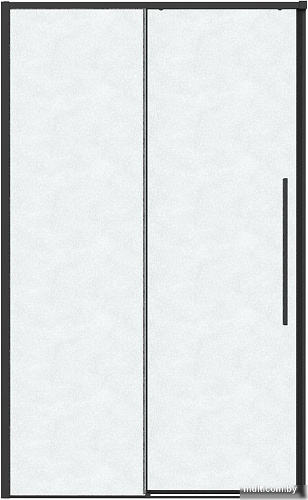Душевая дверь Grossman Galaxy 100x195 100.K33.01.100.21.02 (черный матовый/стекло шиншилла)