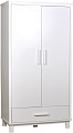 Шкаф распашной Polini Kids Simple 3410 с 1 ящиком 0002724.9 (белый)