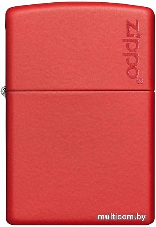 Зажигалка Zippo Red Matte Zippo Logo 233ZL-000051