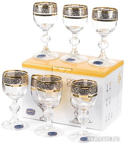 Набор рюмок Bohemia Crystal Claudia 40149/43249/50