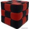 Пуфик Brioli Рубик L22-L19 (черный/красный)
