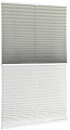 Плиссе Delfa Basic Crush СПШ-35202/3504 Basic Transparent (57x215, серый/белый)