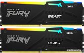 Оперативная память Kingston FURY Beast RGB 2x32ГБ DDR5 6400 МГц KF564C32BBAK2-64
