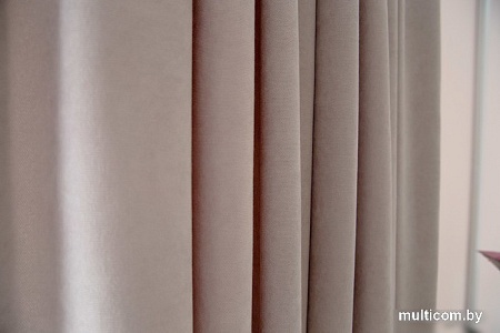 Комплект штор Decoretto Канвас базовый КСБ-K128 3x2.7 м (серый, 2 шт)