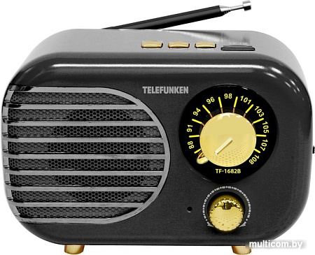 Радиоприемник TELEFUNKEN TF-1682B (черный/золотистый)