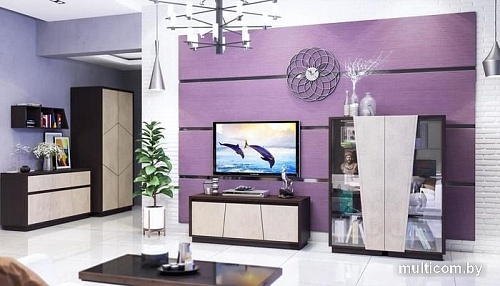 Тумба КМК Мебель Нирвана 0555.1 (дуб кентерберри т./камень серый)