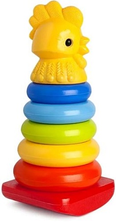 Пирамидка Росигрушка Пирамида-качалка Петушок 9235