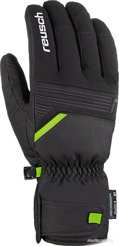 Горнолыжные перчатки Reusch Bradley R-TEX XT 6101265-7716 (р-р 10, Black/Neon Green)