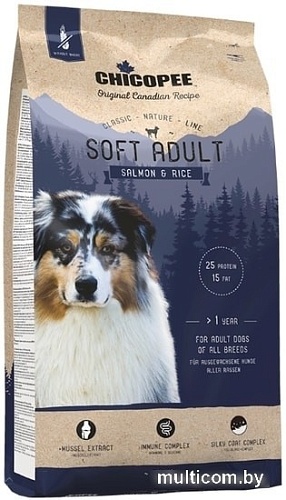 Сухой корм для собак Chicopee CNL Soft Adult Salmon & Rice 15 кг