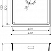 Кухонная мойка Omoikiri Kata 44-U MA