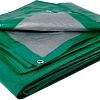 Тент GreenTerra Тарпаулин 3x6 (зеленый/серебристый)