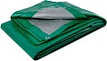 Тент GreenTerra Тарпаулин 3x6 (зеленый/серебристый)