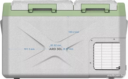 Компрессорный автохолодильник Artelv ARD30L 24.1 (серый/зеленый)