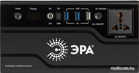Портативная зарядная станция ЭРА ERAZS-01 32400mAh (черный)