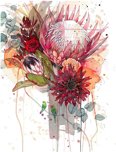 Картина Vimala На холсте 50x70 Арт 48