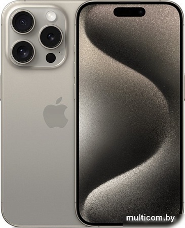 Смартфон Apple iPhone 15 Pro eSIM 256GB (природный титан)