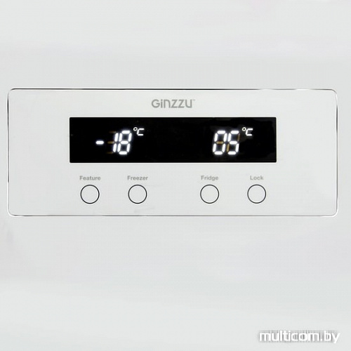 Холодильник side by side Ginzzu NFK-465 White