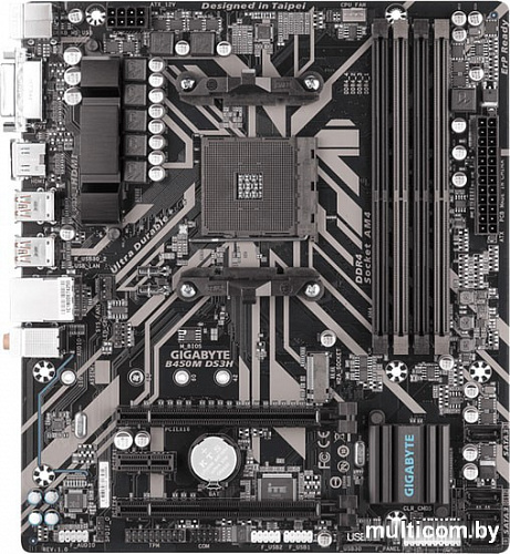 Материнская плата Gigabyte B450M DS3H (rev. 1.0)