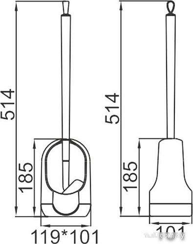 Ершик для унитаза Ledeme L906-4