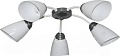 Припотолочная люстра Элетех Китти 151 НПБ 01-5х60-134 Е27 1005405001 (белый/хром)