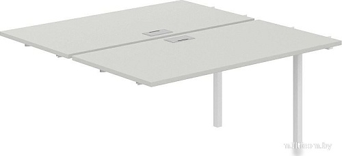 Norden 280х143.8х75 SG.215.SH.44.WH (белый/серый бархат)