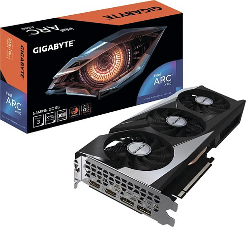 Видеокарта Gigabyte Intel Arc A380 Gaming OC GV-IA380GAMING OC-6GD