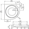 Душевой поддон Roltechnik Dream P Sanipro 90x90 [8000030]