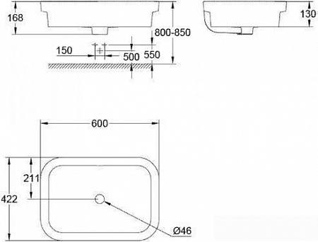 Умывальник Grohe Eurocosmo 39124001