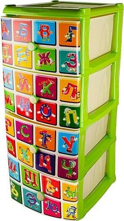Комод Эльфпласт Алфавит (салатовый)