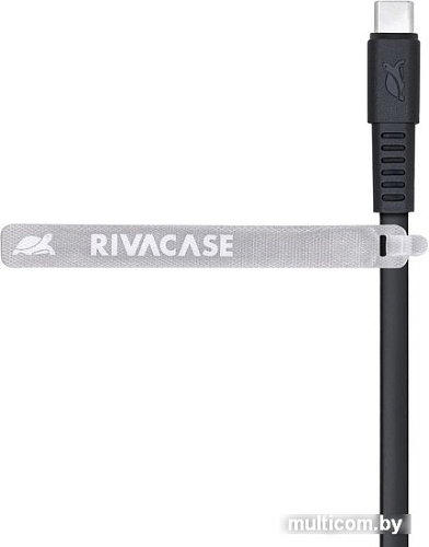 Кабель Rivacase Type-C Type-C PS6005 BK12 (1.2 м, черный)