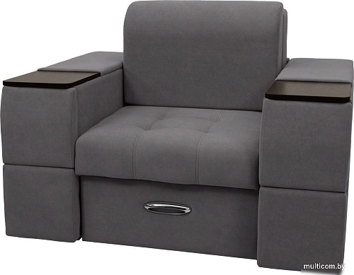 Сириус Лидер-13 ППУ 135x110 (Eva 07 велюр темно-серый)