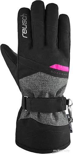 Горнолыжные перчатки Reusch Helena R-TEX XT 6331213-7771 (р-р 6, Blck/Blck Melang/Pink Glo)