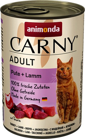 Консервированный корм для кошек Animonda Carny Adult с индейкой и ягненком 400 г