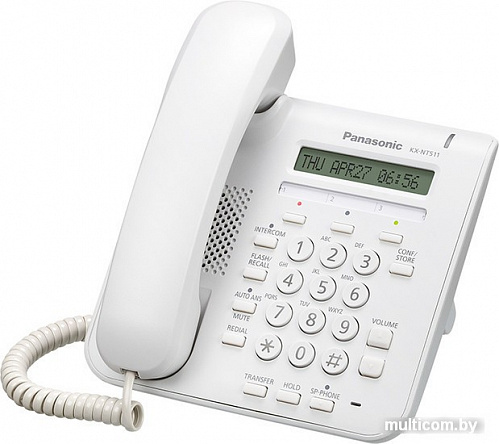 Проводной телефон Panasonic KX-NT511A White