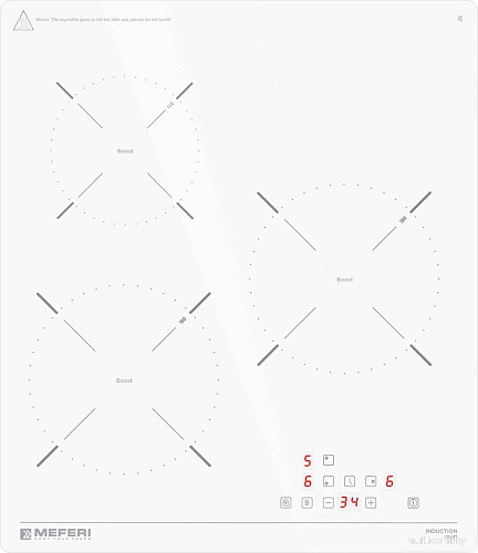 Варочная панель Meferi MIH453WH Power