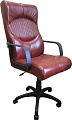 Кресло Деловая обстановка Гермес Стандарт (бордовый, кожа люкс)