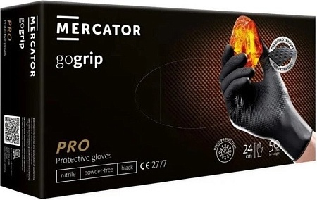 Нитриловые перчатки Gogrip Нитриловые RP30023003-001 (M, 50 шт, черный)