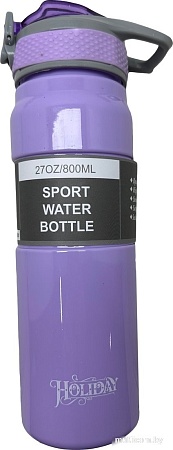 Бутылка для воды Sundays Holiday (0.8л, фиолетовый)