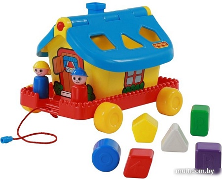 Сортер Полесье Садовый домик на колесиках (в сеточке)