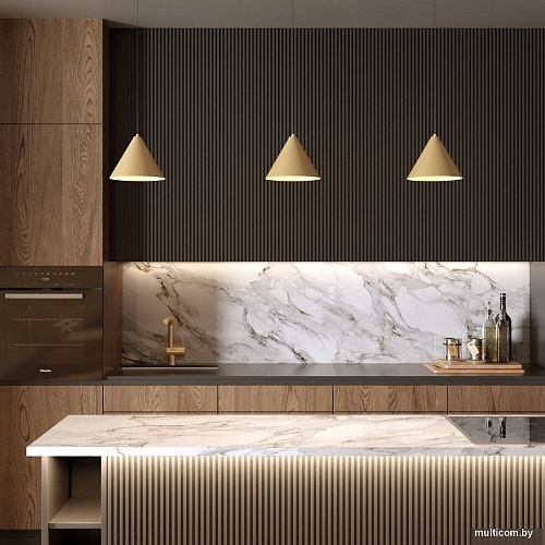 Подвесная люстра Elektrostandard Conus 50316 LED 3000K (золото)